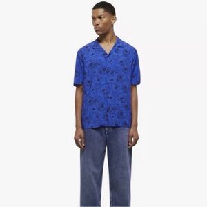🆕The Kooples Graphic Poppies Button-Up Shirt NWT